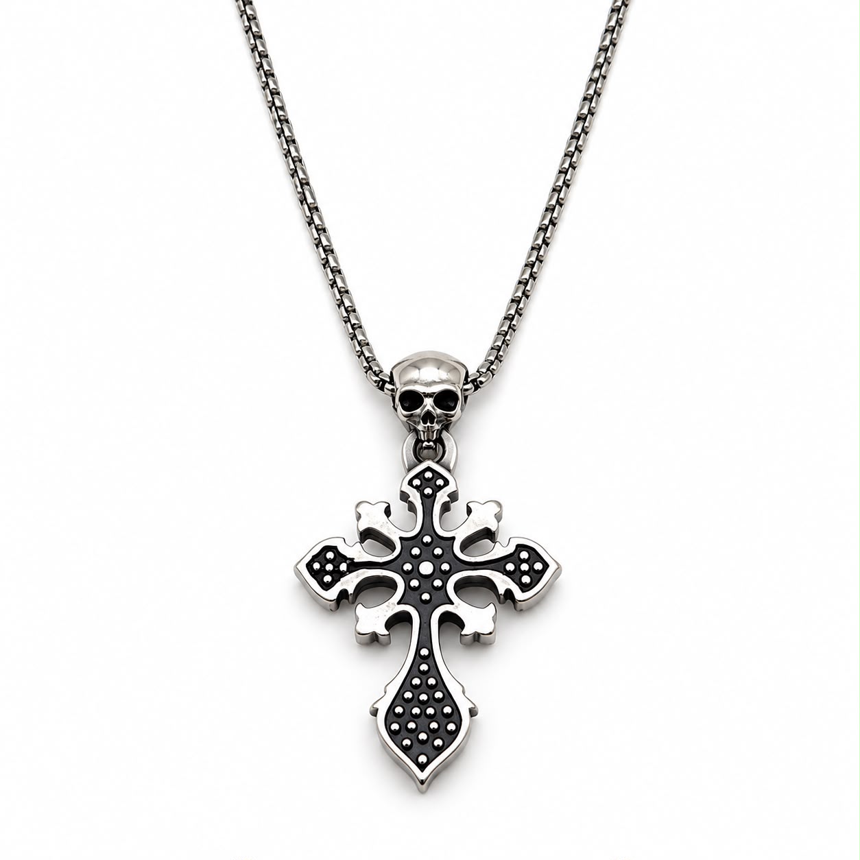 Collana Skull Croce